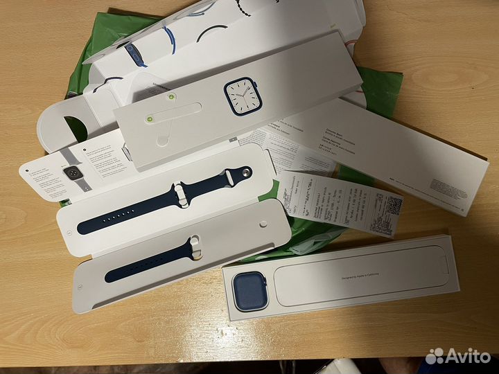 Apple watch 7 45 mm синие