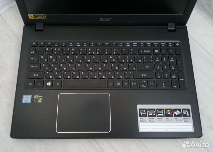 Acer (Core i5-7200U, GTX 950M-4Gb, SSD+HDD, 8Gb)