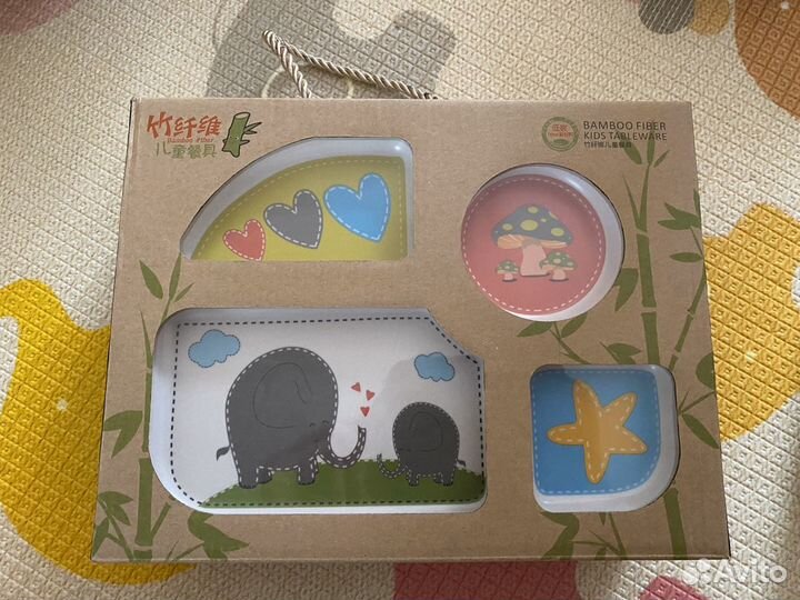 Набор детской бамбуковой посуды
