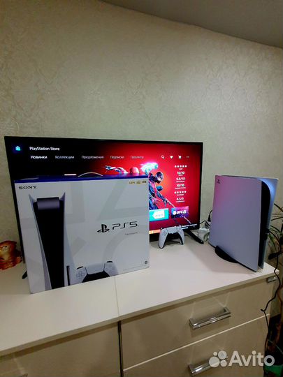Sony PS5 с дисководом и более 70 игр