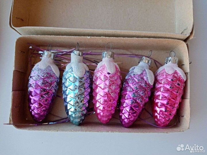 Елочные игрушки времен СССР