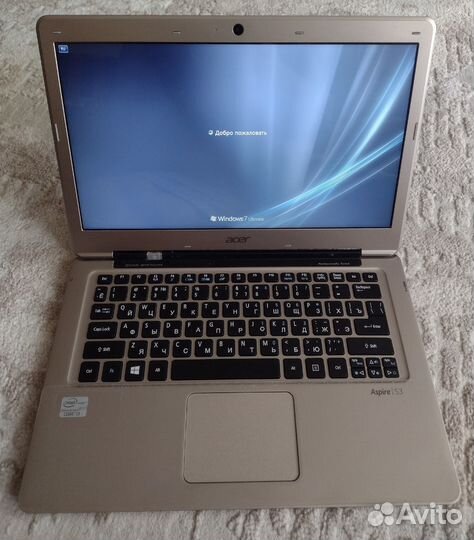 Ноутбук acer Aspire S3 тонкий для девушки сост.нов