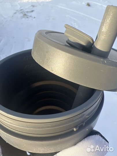 Стакан трансформер с трубочкой