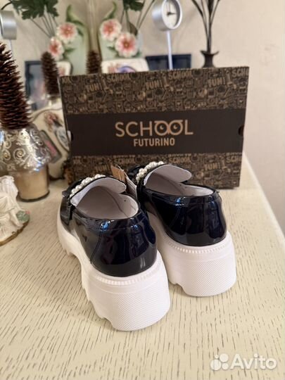 Новые школьные Лоферы для девочки Futurino р 34