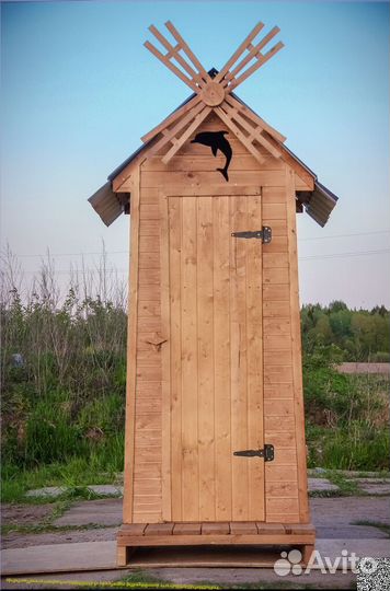 Уличный туалет деревянный JKT228