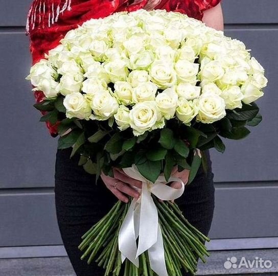 Розы высокие Доставка цветов