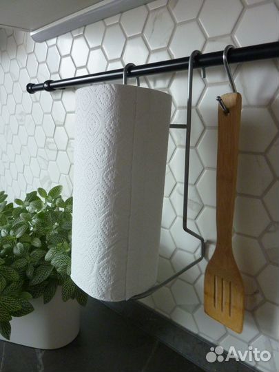 Держатель для кухонных полотенец на рейлинг