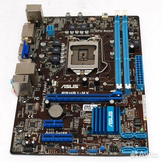 Материнская плата 1155 asus p8h61-mx