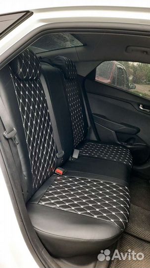 Чехлы на kia rio 4 ромб 3D