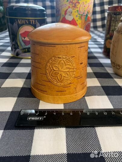 Банки для чая, туесок СССР