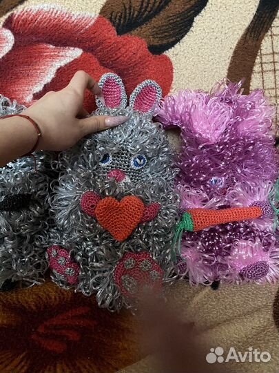 Мочалки ручной вязки