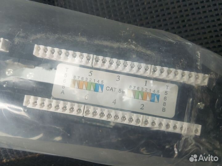 Патч-панель 5е, 24 порта, новая