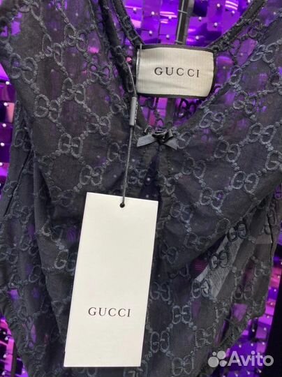 Роскошные боди Gucci, 2 цв., коробка фирменная