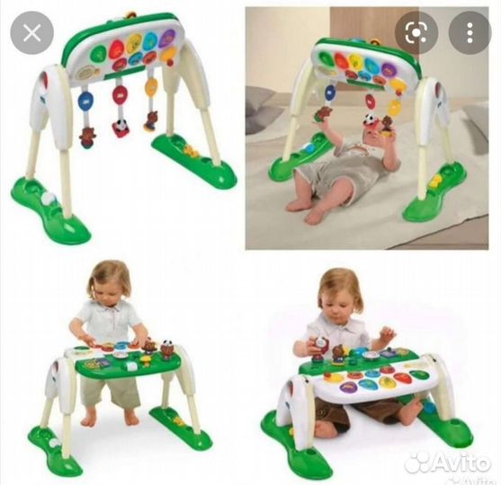 Развивающий центр 3 в 1 chicco delux