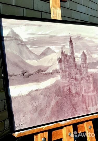 Картина вином 