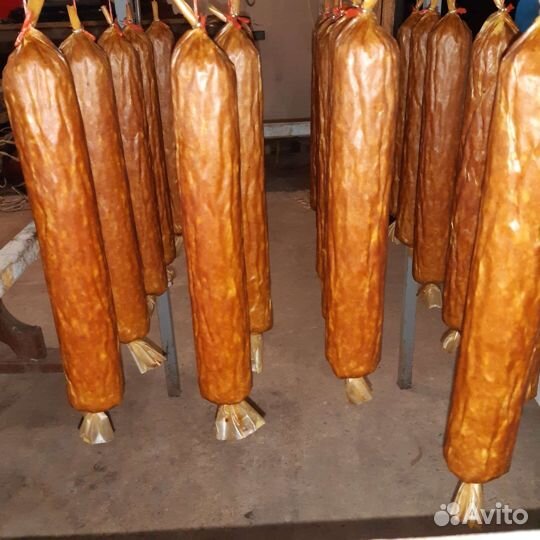 Пельмени и колбаса домашняя