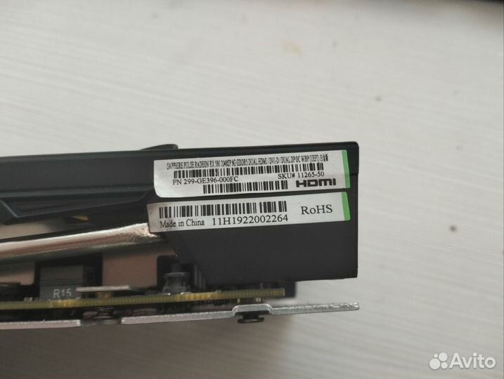 Видеокарта rx580 8gb sapphire nitro