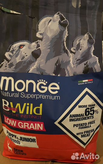 Корм для щенков monge