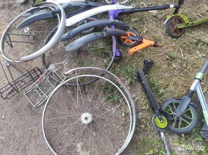 Рама складная салют, колесо 26, крылья, багажник