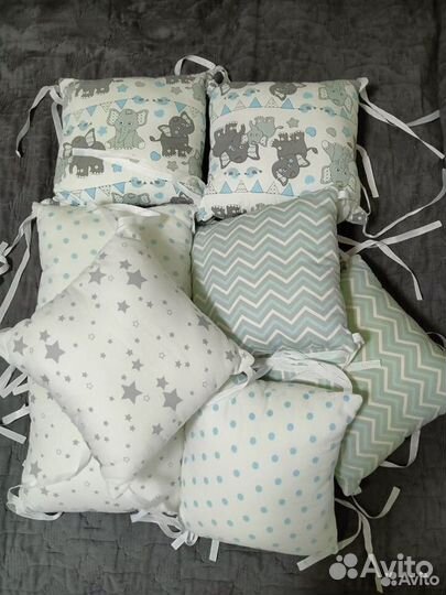 Бортики Подушки для детской кроватки