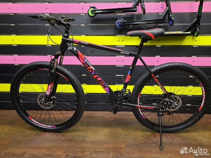 Велосипед горный Черный-розовый