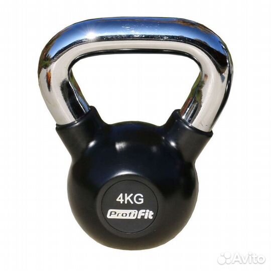 Гири обрезиненные с хром. ручкой от 4 до 32 кг