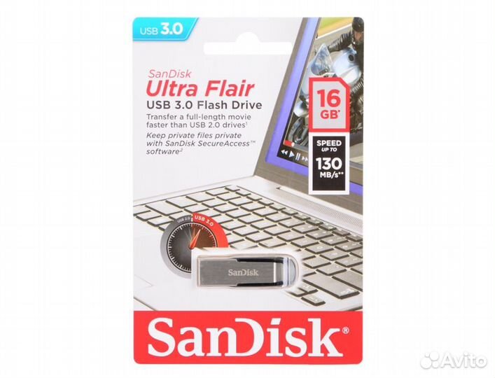 Flash Usb 3.0 SanDisk Ultra Flair на 16GB