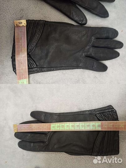 Перчатки женские кожаные