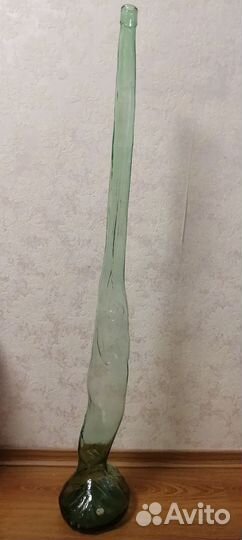 Бутылка стеклянная винтаж