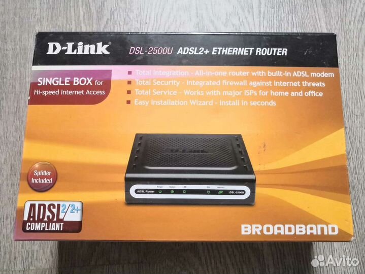 Роутер D-Link dsl-2500u