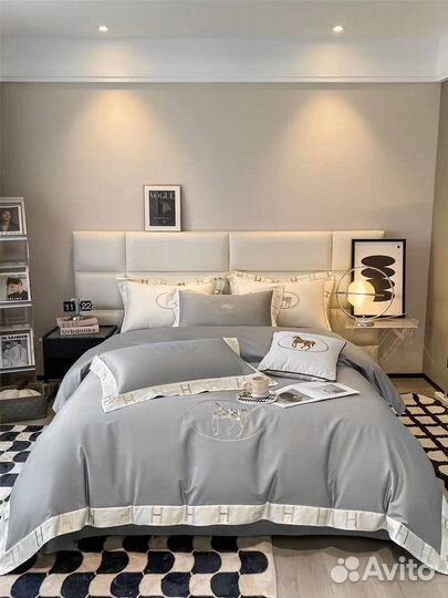 Постельное белье Hermes сатин люкс