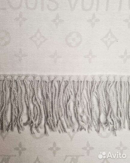 Палантин шарф тёплый кашемировый LV