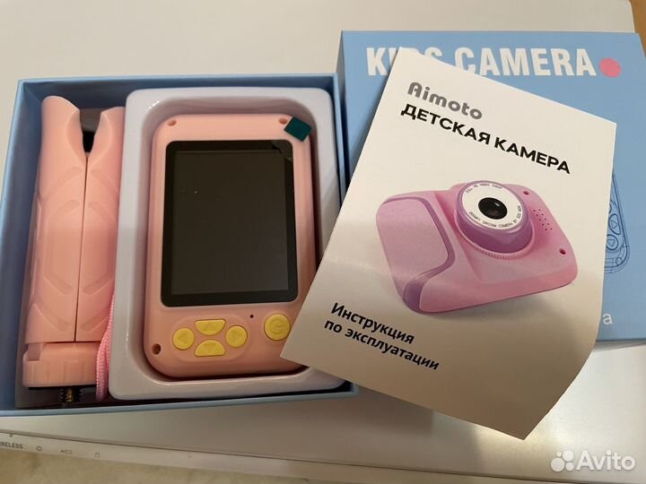 Новый детский цифровой фотоаппарат со штативом