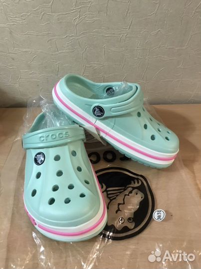 Новые шлепки сабо для девочки Crocs 29/30