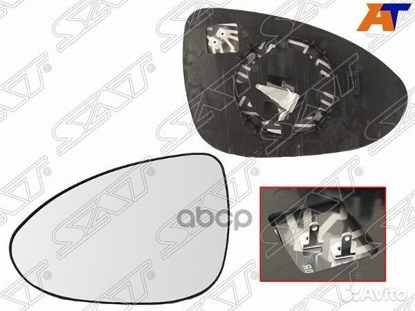 Полотно зеркала chevrolet aveo 11- LH для элект