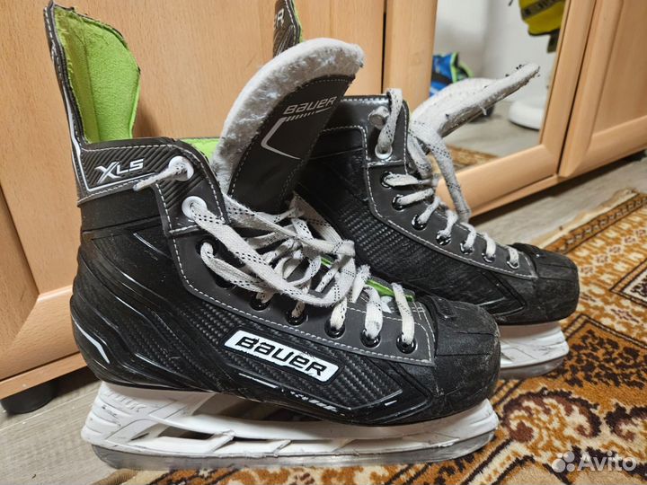 Хоккейные коньки bauer 39 размер