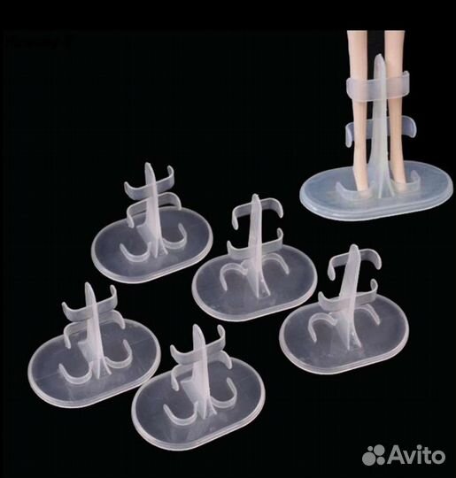 Подставки для кукол пластиковые прозрачные