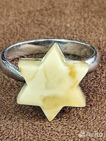 Янтарь поделка звезда давида