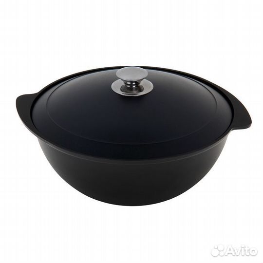 Казан 'Традиция', 4,5 л, металлическая крышка, лит