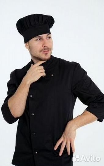 Китель черный поварской