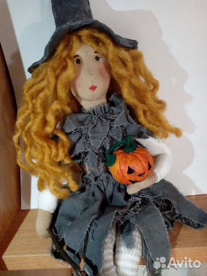 Кукла ведьмочка тильда ручной работы