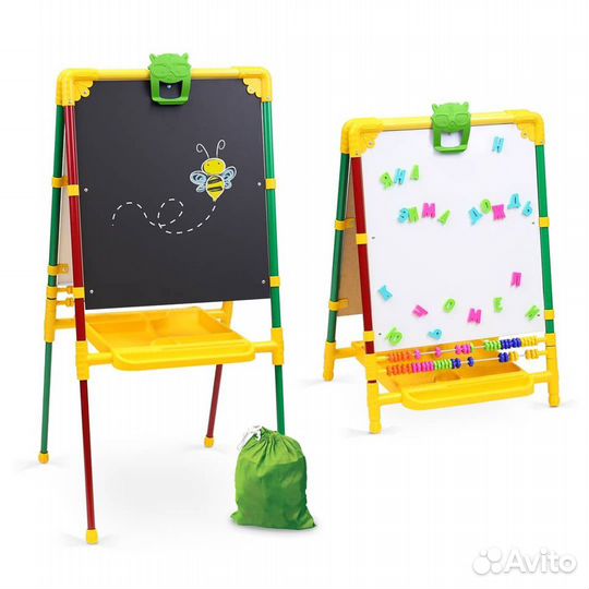 Мольберт детский Ника для творчества 2х стор.Новый