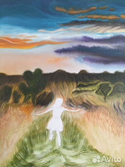 Картина маслом на холсте пейзаж