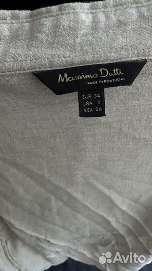 Льняная рубашка Massimo Dutti