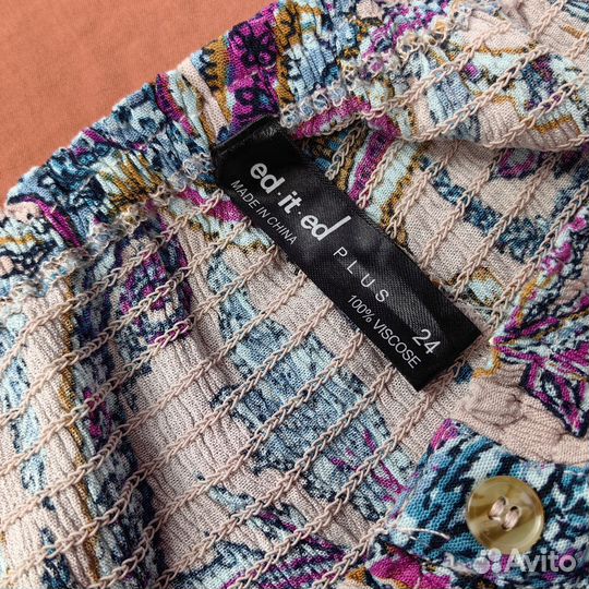 Блузка женская жатка вискоза 58-60