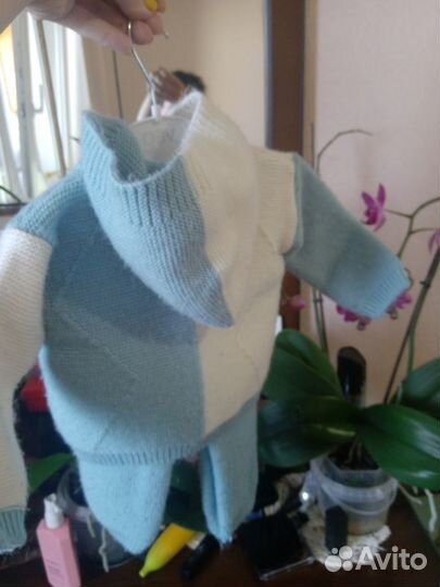 Детский шерстяной костюм 68-74 см