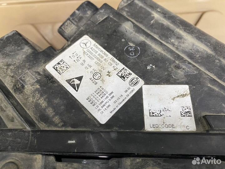 Фара правая W205 рестайлинг
