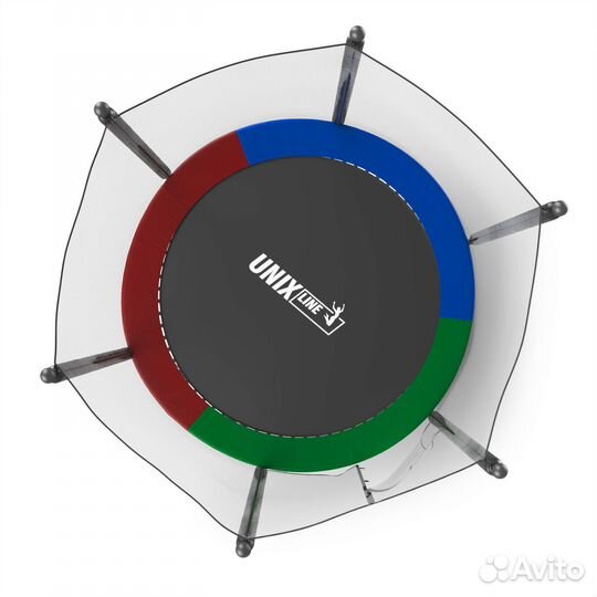 Батут 6 футов. Новый. Юникс лайн с внешней сеткой