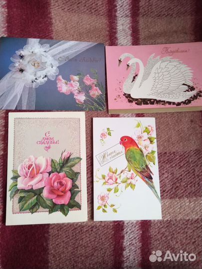 Открытки СССР свадебные