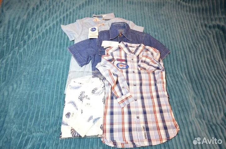 Рубашки и футболки летние на мальчика 7-8 лет